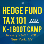 Hedge Fund Tax 101 and The K-1 Boot Camp Logo